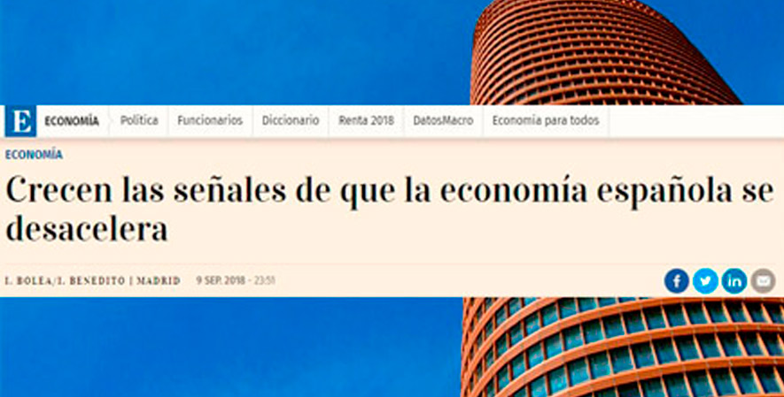 La economía española se desacelera