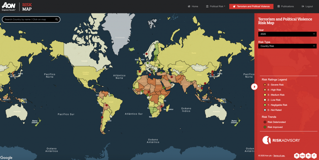 Mapa de Terrorismo y Violencia Política 2020